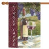 Red And Green Vino "Finger Lakes" Outdoor House Flag 40" X 28"