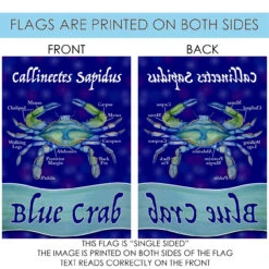 Chesapeake "Blue Crab" Outdoor House Flag 40" X 28" 8 Chesapeake "Blue Crab" Outdoor House Flag 40" X 28" -PatioVibe Shop dtol 1012022 4 74750.1684255155