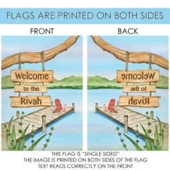 Green And Blue Welcome To The Rivah Outdoor House Flag 40" X 28" 8 Green And Blue Welcome To The Rivah Outdoor House Flag 40" X 28" -PatioVibe Shop dtol 1012046 4 78830.1684240114