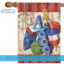 Red Rustic Floats And Wheel Key West Outdoor House Flag 40" X 28" 9 Red Rustic Floats And Wheel Key West Outdoor House Flag 40" X 28" -PatioVibe Shop dtol 1012049 5 53658.1684240123