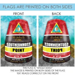 Red And Black Southernmost Point Buoy Outdoor House Flag 40" X 28" 8 Red And Black Southernmost Point Buoy Outdoor House Flag 40" X 28" -PatioVibe Shop dtol 1012068 4 75522.1684255226