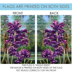 Purple And Green Blooming Irises Outdoor House Flag 40" X 28" 8 Purple And Green Blooming Irises Outdoor House Flag 40" X 28" -PatioVibe Shop dtol 1012071 4 22383.1684255204