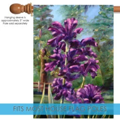 Purple And Green Blooming Irises Outdoor House Flag 40" X 28" 9 Purple And Green Blooming Irises Outdoor House Flag 40" X 28" -PatioVibe Shop dtol 1012071 5 45529.1684255204