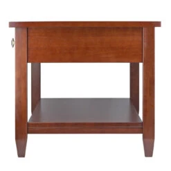 40" Walnut Brown Contemporary Coffee Table With Tapered Leg 12 40" Walnut Brown Contemporary Coffee Table With Tapered Leg -PatioVibe Shop dwtrd 94140 6 88133.1667621288