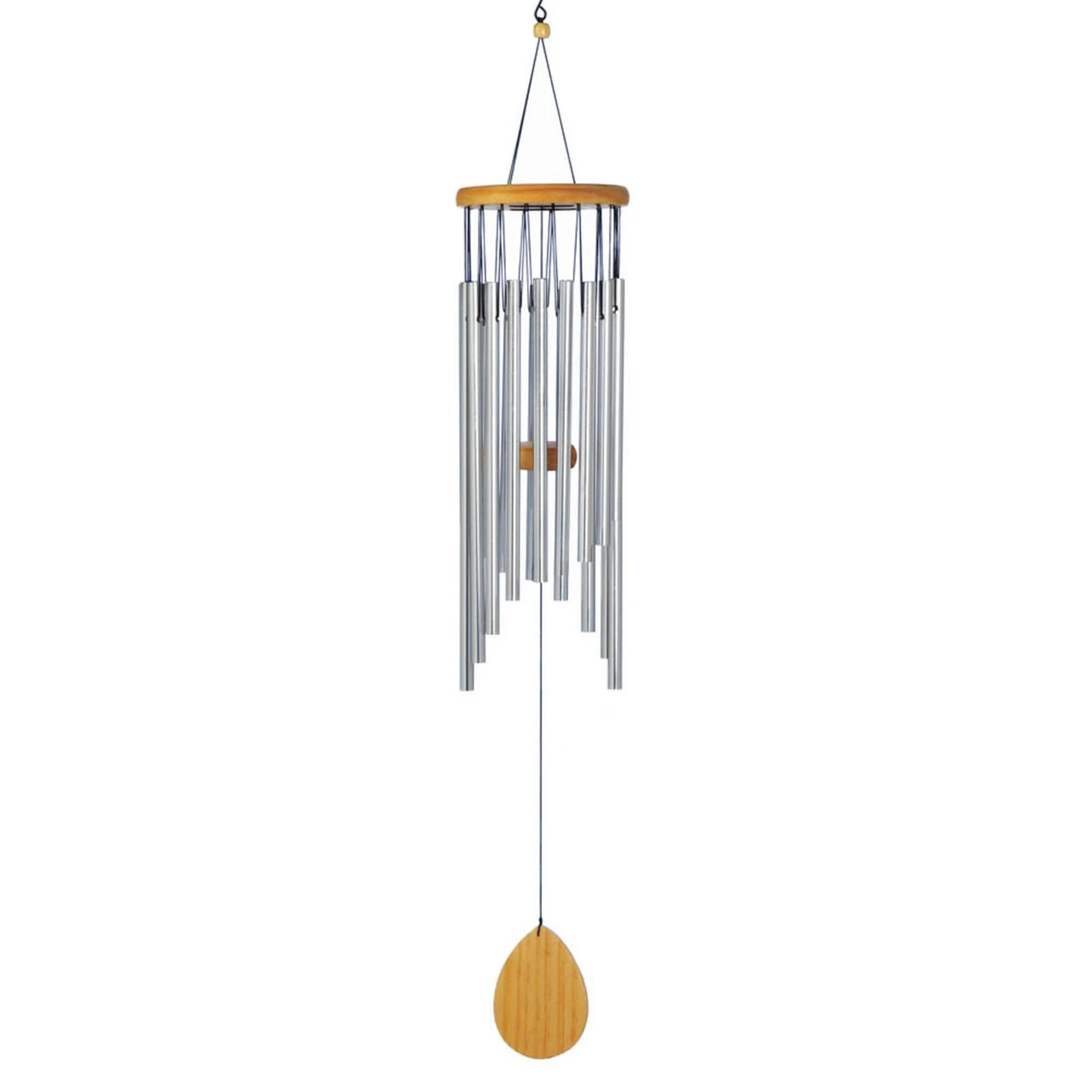 10" Brown And Silver Classic Waterfall Wind Chimes 1 10" Brown And Silver Classic Waterfall Wind Chimes