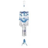 13" Blue And Silver Hummingbird Outdoor Wind Chimes