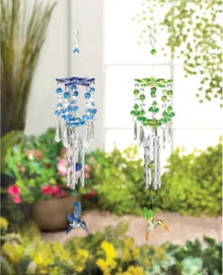 13" Green And Silver Hummingbird Outdoor Wind Chimes 5 13" Green And Silver Hummingbird Outdoor Wind Chimes -PatioVibe Shop dznt 4505807v 3 80937.1667563269