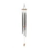 57" Brown And Silver Grand Vista Outdoor Wind Chimes