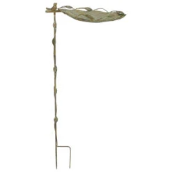 35.5” Iron Weathered Bird Feeder Stake