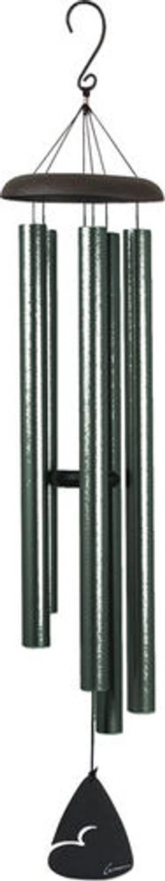 50" Evergreen Speckle Outdoor Patio Garden Wind Chime