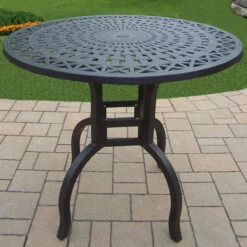 42" Black Contemporary Motif Outdoor Bar Patio Table -PatioVibe Shop hdpfxagpporbqgtde9bchbvstwuuw0uo 60196.1667681165