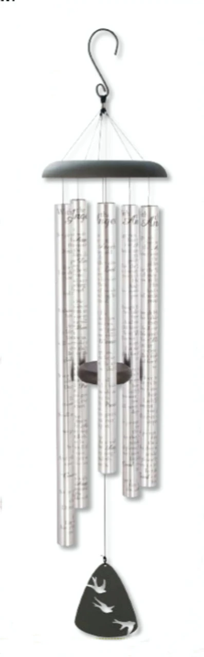 44" Clear Sonnet Sounds With The Angels Inspirational Outdoor Patio Garden Wind Chimes 1 44" Clear Sonnet Sounds With The Angels Inspirational Outdoor Patio Garden Wind Chimes
