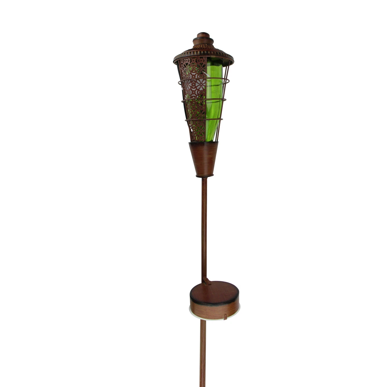 38.5" Green And Brown Lighted Water Vapor LED Flame Torch 2 38.5" Green And Brown Lighted Water Vapor LED Flame Torch - Image 2
