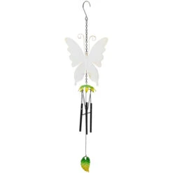 15.75" Orange And Green Metal Butterfly Outdoor Garden Windchime -PatioVibe Shop northlight dw91883 2 31156.1667567025