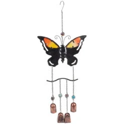 24" Purple And Bronze Butterfly Outdoor Garden Windchime 8 24" Purple And Bronze Butterfly Outdoor Garden Windchime -PatioVibe Shop northlight dw91888 2 82990.1667576787