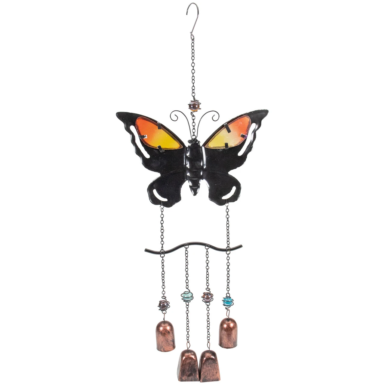 24" Purple And Bronze Butterfly Outdoor Garden Windchime 4 24" Purple And Bronze Butterfly Outdoor Garden Windchime - Image 4
