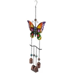 24" Purple And Bronze Butterfly Outdoor Garden Windchime 9 24" Purple And Bronze Butterfly Outdoor Garden Windchime -PatioVibe Shop northlight dw91888 3 77229.1667576787