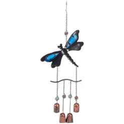 24" Purple And Bronze Dragonfly Outdoor Garden Windchime -PatioVibe Shop northlight dw91889 2 66444.1667533734
