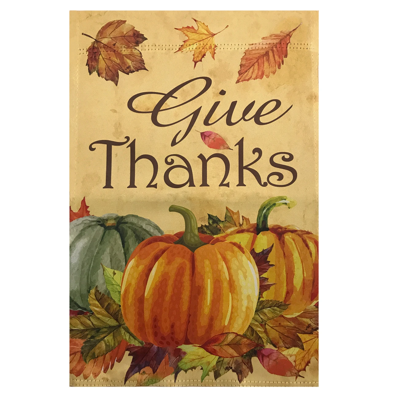 Give Thanks Autumn Harvest Outdoor House Flag 28" X 40" 2 Give Thanks Autumn Harvest Outdoor House Flag 28" X 40" - Image 2