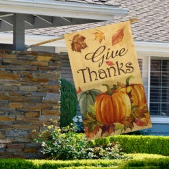Give Thanks Autumn Harvest Outdoor House Flag 28" X 40" 5 Give Thanks Autumn Harvest Outdoor House Flag 28" X 40" -PatioVibe Shop northlight fg91388 fg91407 large 3 02531.1682372003