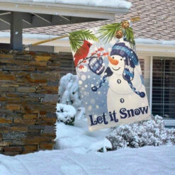 Let It Snow Snowman And Cardinal Outdoor House Flag 28" X 40" 5 Let It Snow Snowman And Cardinal Outdoor House Flag 28" X 40" -PatioVibe Shop northlight fg91397 fg91416 large 3 69763.1682371886