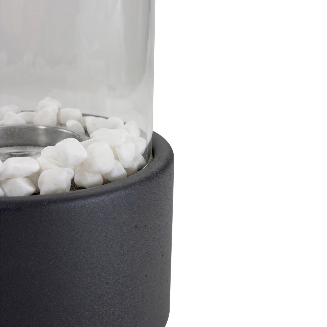 10.5" Bio Ethanol Round Portable Tabletop Fireplace With Black Base 4 10.5" Bio Ethanol Round Portable Tabletop Fireplace With Black Base - Image 4