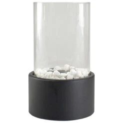 10.5" Bio Ethanol Round Portable Tabletop Fireplace With Black Base 13 10.5" Bio Ethanol Round Portable Tabletop Fireplace With Black Base -PatioVibe Shop northlight if91989 45581.1667573207