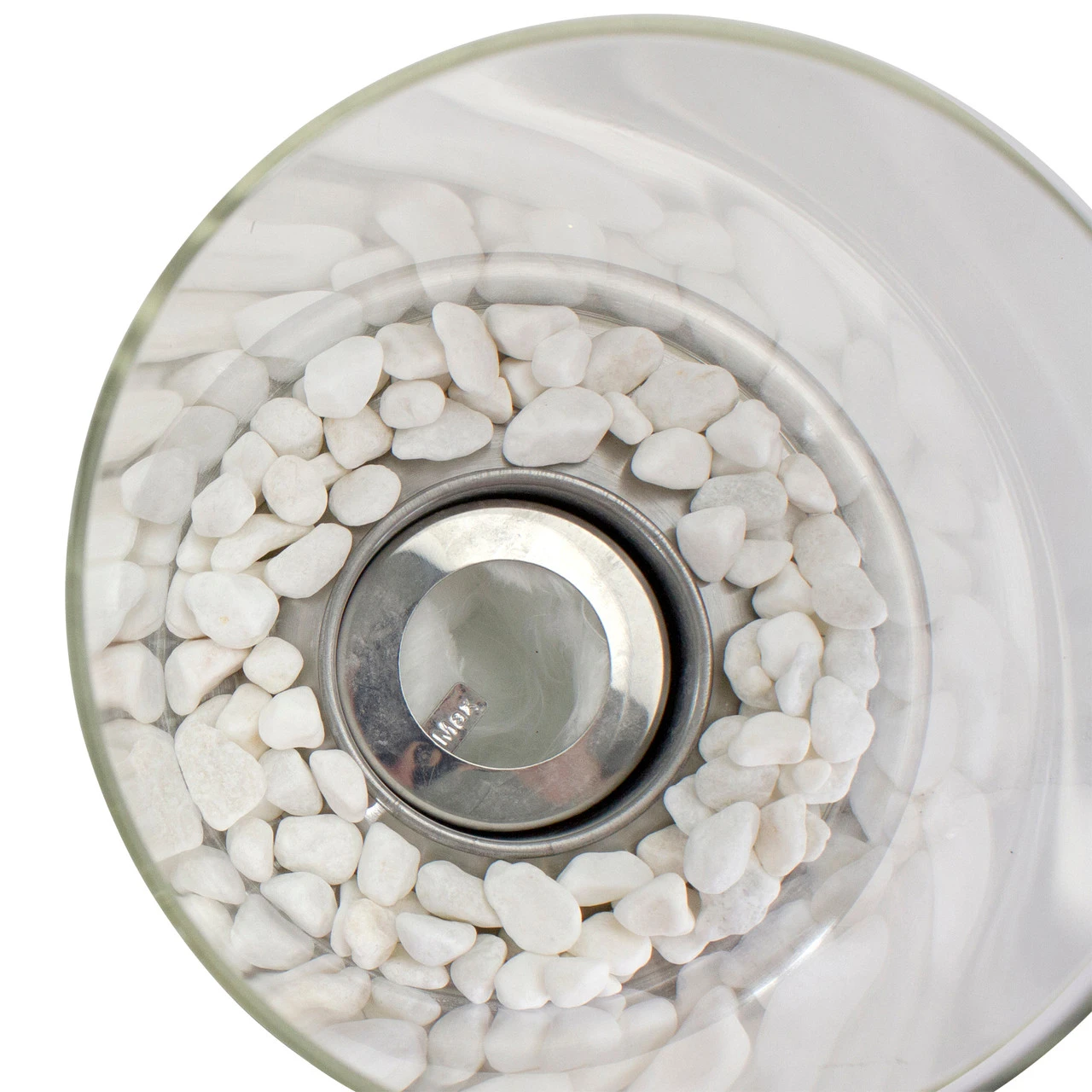 10.5" Bio Ethanol Round Portable Tabletop Fireplace With Silver Base 5 10.5" Bio Ethanol Round Portable Tabletop Fireplace With Silver Base - Image 5