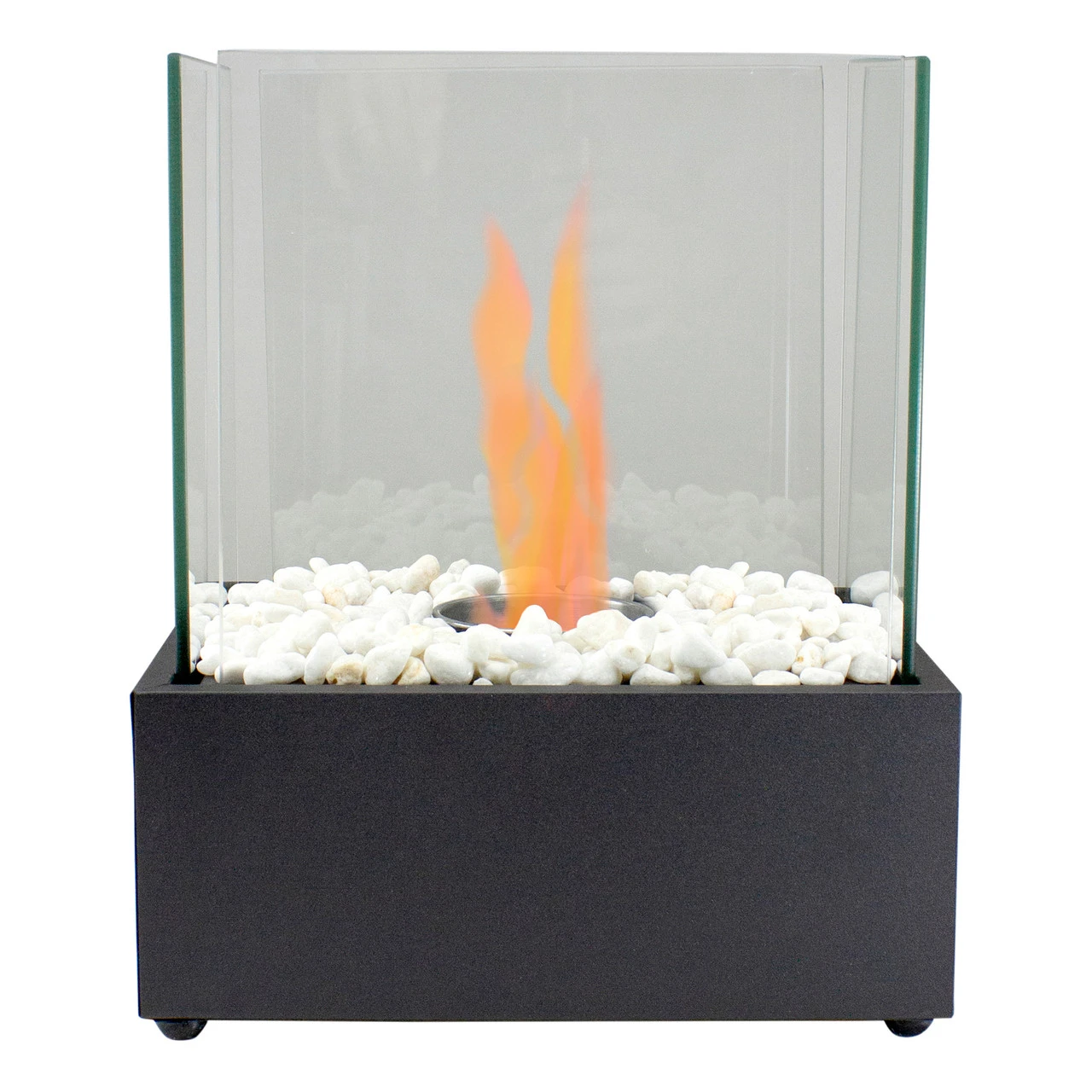 11.5" Bio Ethanol Ventless Portable Tabletop Fireplace With Flame Guard 1 11.5" Bio Ethanol Ventless Portable Tabletop Fireplace With Flame Guard