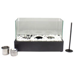 17.75" Bio Ethanol Ventless Portable Tabletop Triple Fireplace With Flame Guard 11 17.75" Bio Ethanol Ventless Portable Tabletop Triple Fireplace With Flame Guard -PatioVibe Shop northlight if91996 2 04303.1667522097