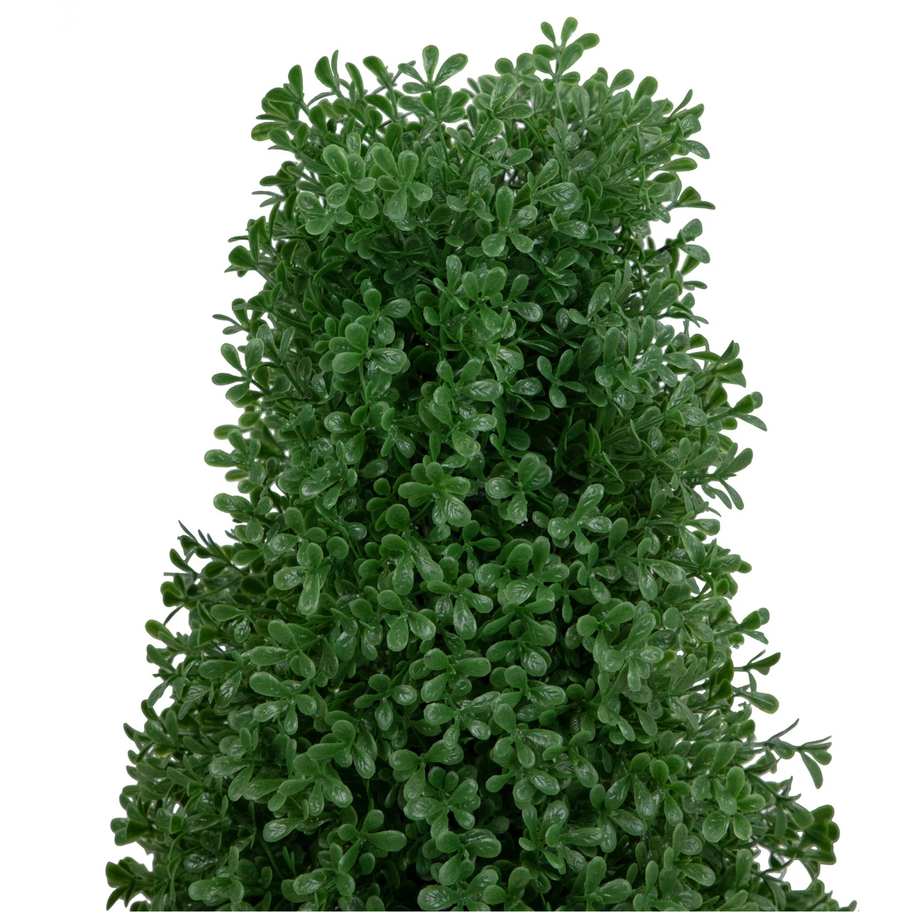 30" Artificial Boxwood Cone Topiary Tree With Round Pot, Unlit 3 30" Artificial Boxwood Cone Topiary Tree With Round Pot, Unlit - Image 3