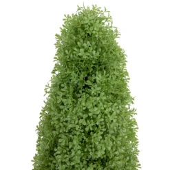 4' Artificial Boxwood Cone Topiary Tree With Round Pot, Unlit 9 4' Artificial Boxwood Cone Topiary Tree With Round Pot, Unlit -PatioVibe Shop northlight sm93655 2 31568.1667531052
