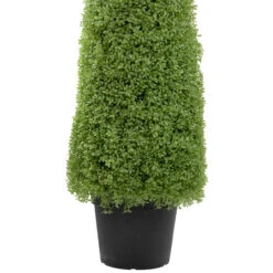 5' Artificial Boxwood Cone Topiary Tree With Round Pot, Unlit 7 5' Artificial Boxwood Cone Topiary Tree With Round Pot, Unlit -PatioVibe Shop northlight sm93656 3 56179.1667531057