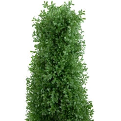 4' Artificial Boxwood Cone Topiary Tree With Pot, Unlit -PatioVibe Shop northlight sm93661 2 01524.1667531068