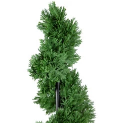 5' Artificial Cedar Spiral Topiary Tree In Black Pot, Unlit 6 5' Artificial Cedar Spiral Topiary Tree In Black Pot, Unlit -PatioVibe Shop northlight sm93668 2 34902.1667531084
