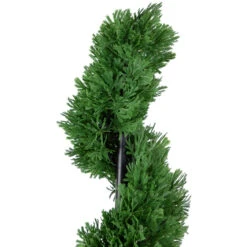 4' Artificial Cedar Spiral Topiary Tree In Black Pot, Unlit 6 4' Artificial Cedar Spiral Topiary Tree In Black Pot, Unlit -PatioVibe Shop northlight sm93669 2 11313.1667531085