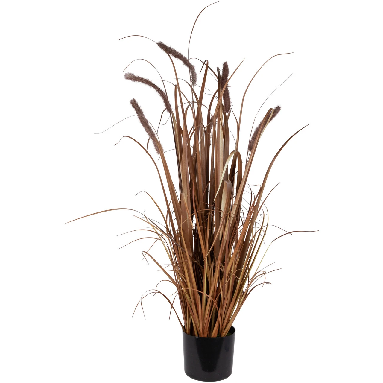 40" Potted Brown Artificial Onion Grass Plant 1 40" Potted Brown Artificial Onion Grass Plant