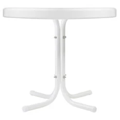 22" Outdoor Retro Tulip Side Table, White 6 22" Outdoor Retro Tulip Side Table, White -PatioVibe Shop northlight wb01042 1 79694.1667490104