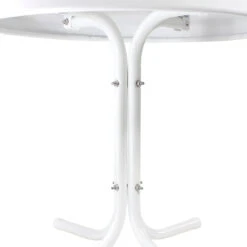 22" Outdoor Retro Tulip Side Table, White 7 22" Outdoor Retro Tulip Side Table, White -PatioVibe Shop northlight wb01042 2 60743.1667490104