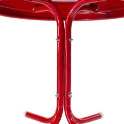 22" Outdoor Retro Tulip Side Table, Red -PatioVibe Shop northlight wb01043 2 74239.1667522102