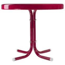 22" Outdoor Retro Tulip Side Table, Pink -PatioVibe Shop northlight wb01046 1 36022.1667642759