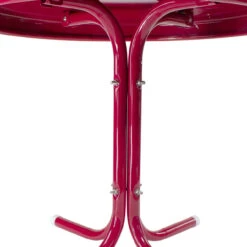 22" Outdoor Retro Tulip Side Table, Pink -PatioVibe Shop northlight wb01046 2 43155.1667642759