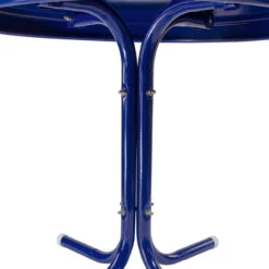 22" Outdoor Retro Tulip Side Table, Blue -PatioVibe Shop northlight wb29816 2 22189.1667533879