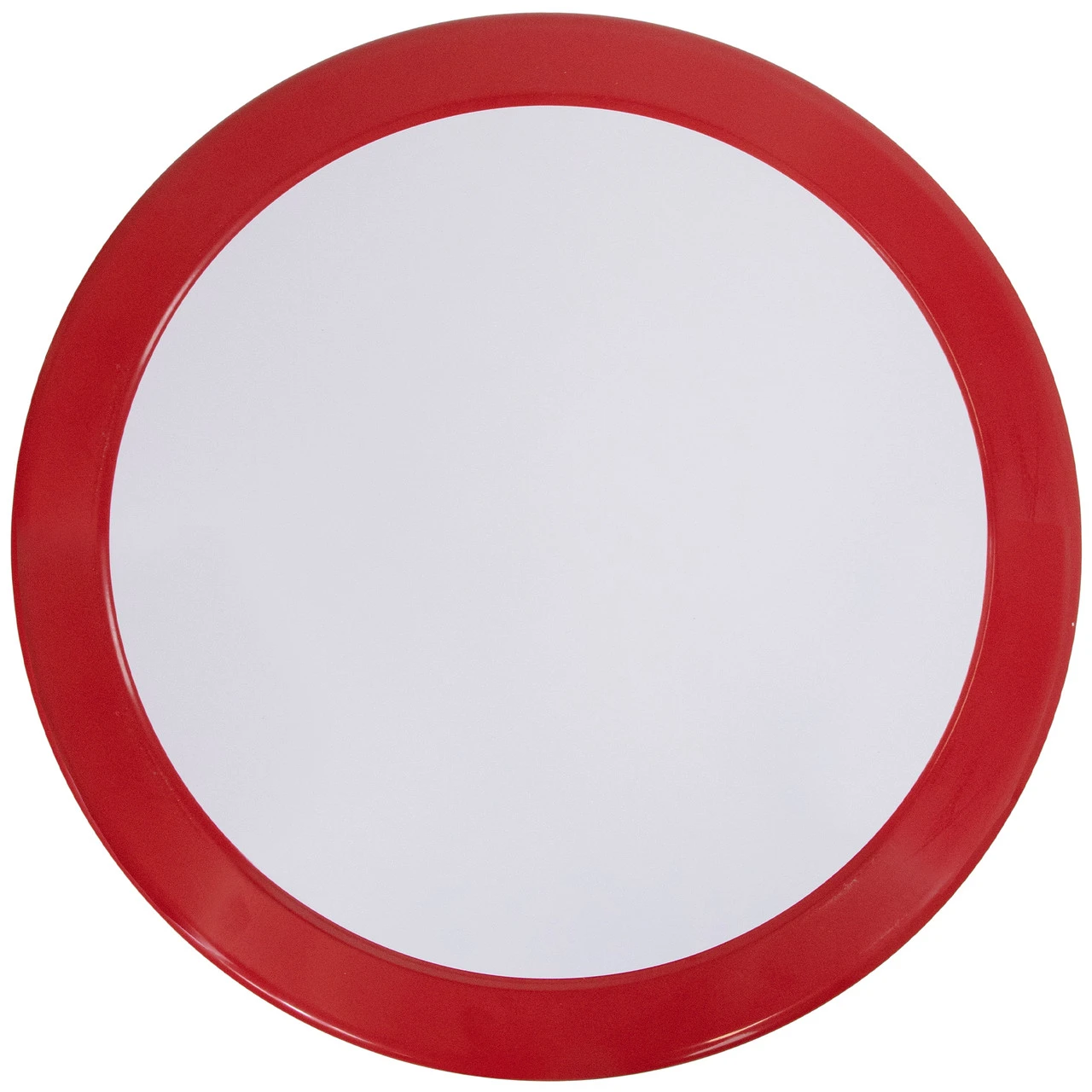 22" Outdoor Retro Tulip Side Table, Red And White 3 22" Outdoor Retro Tulip Side Table, Red And White - Image 3