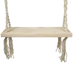 21.75" Natural Rope Wooden Swing Chair 7 21.75" Natural Rope Wooden Swing Chair -PatioVibe Shop northlight zm91659 3 38200.1667573185