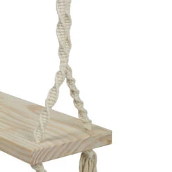 21.75" Natural Rope Wooden Swing Chair 8 21.75" Natural Rope Wooden Swing Chair -PatioVibe Shop northlight zm91659 4 96134.1667573185
