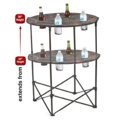 36" Black Scrimmage Tailgate Table
