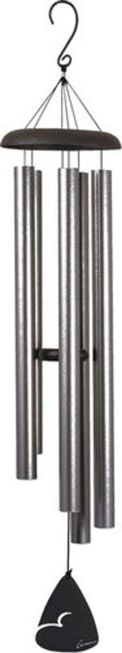 50" Silver Speckle Outdoor Patio Garden Wind Chime