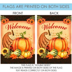 Fall Harvest Welcome Cornucopia Outdoor House Flag 40" X 28" 8 Fall Harvest Welcome Cornucopia Outdoor House Flag 40" X 28" -PatioVibe Shop u11.4 88952.1682374975