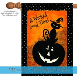 Let's Get Wicked Halloween Outdoor House Flag 40" X 28" 9 Let's Get Wicked Halloween Outdoor House Flag 40" X 28" -PatioVibe Shop u15.5 50034.1682374968